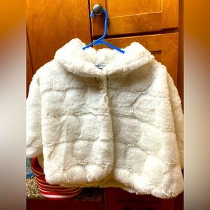 White Fuzzy Soft Cape